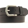 M and F Western Product N2710401 Men's Standard Belt in Black Cow with No Edge Stitching